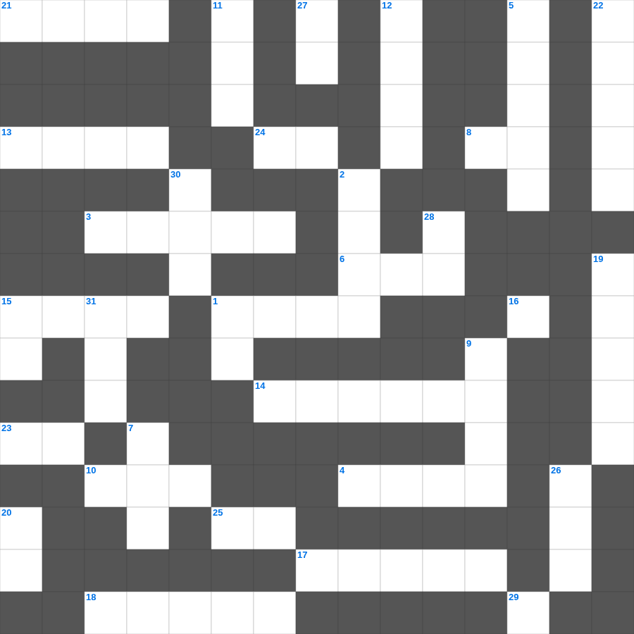 에스겔: 마른 뼈의 환상 - 무료 온라인 가로세로 낱말퍼즐